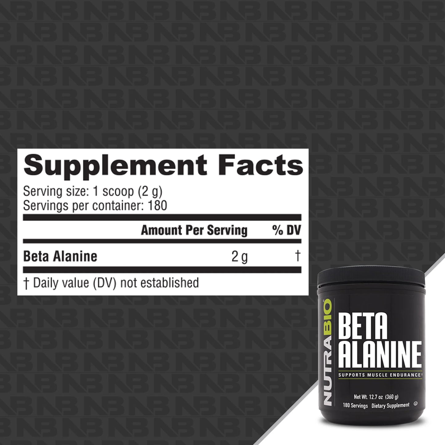 Nutrabio Beta Alanine 360g