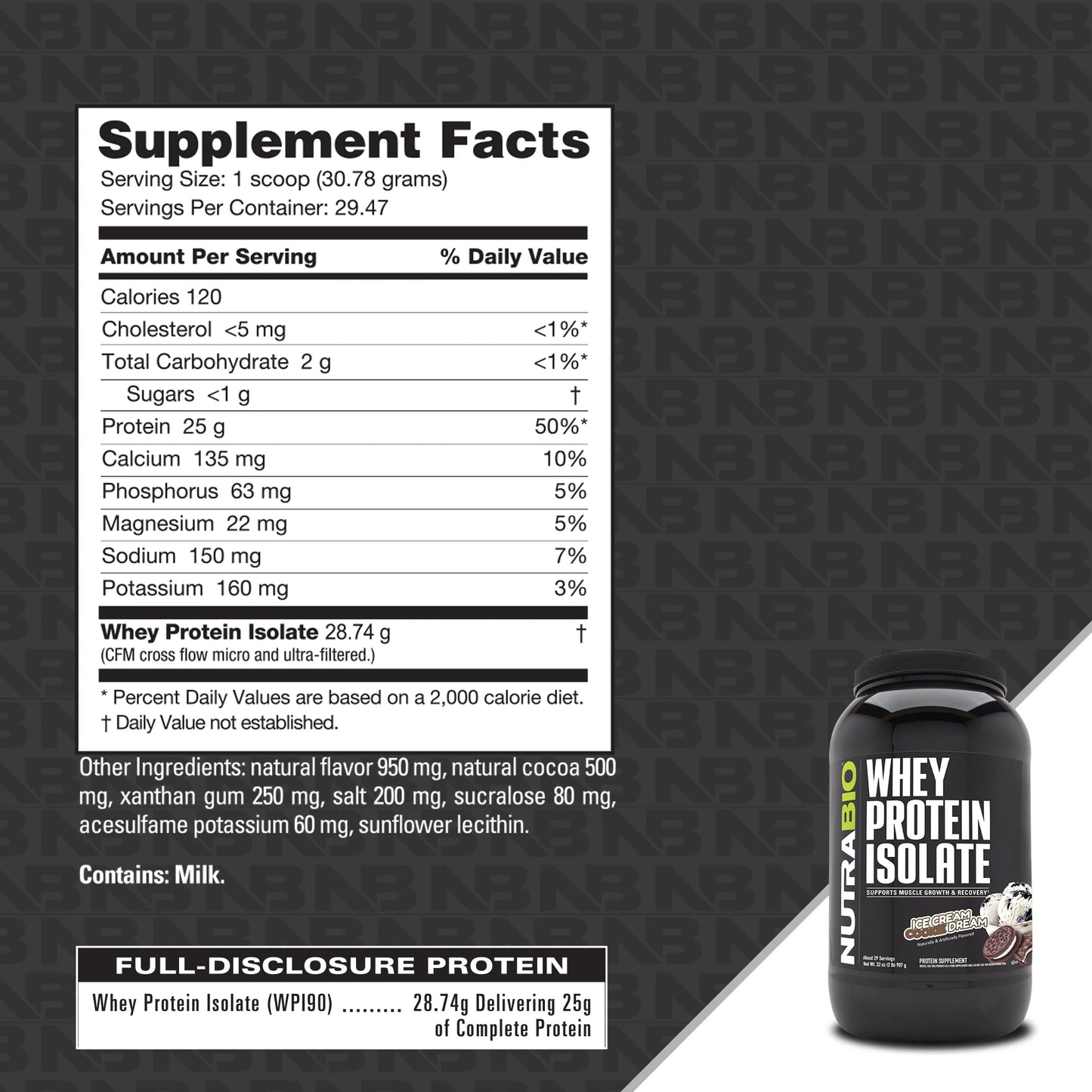 Nutrabio Whey Isolate 2lb