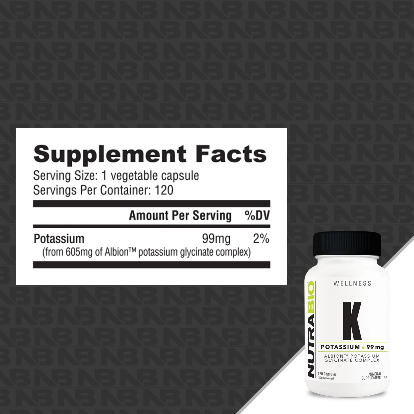 Nutrabio Potassium 99mg