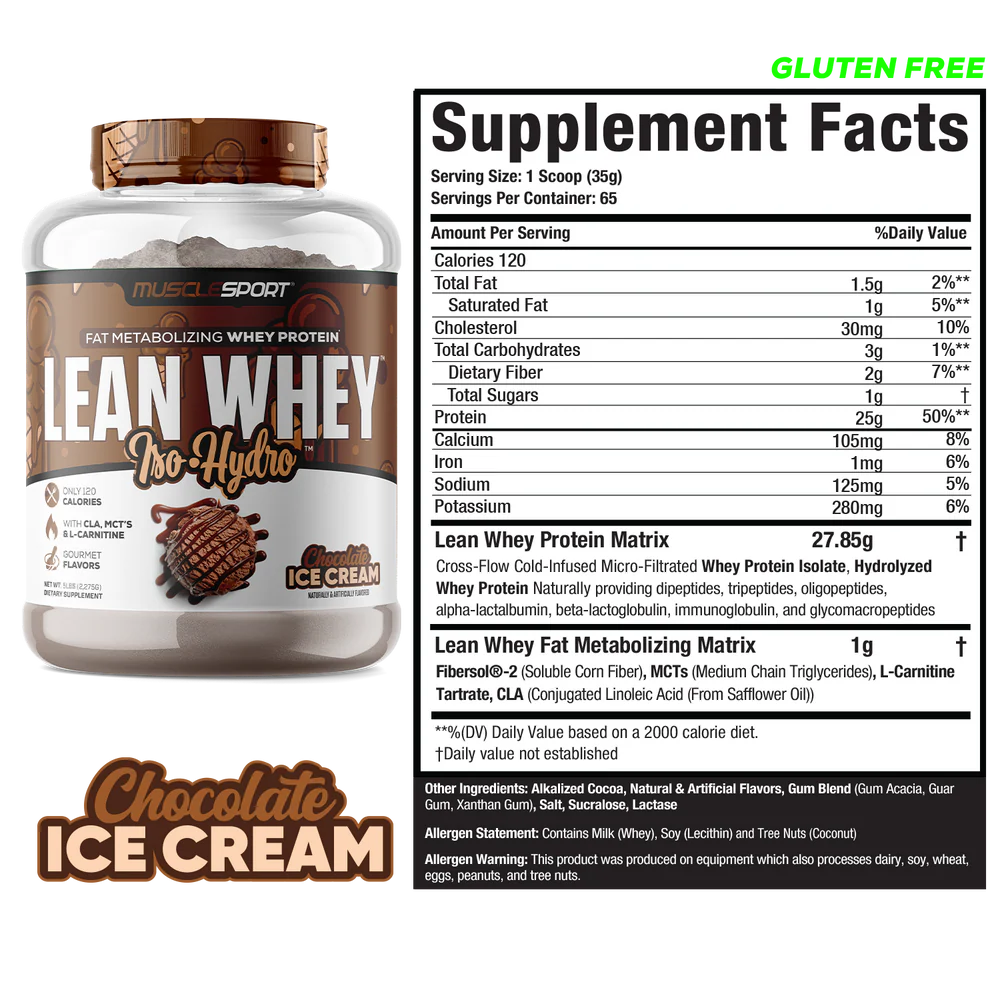 MuscleSport Lean Whey 5lb