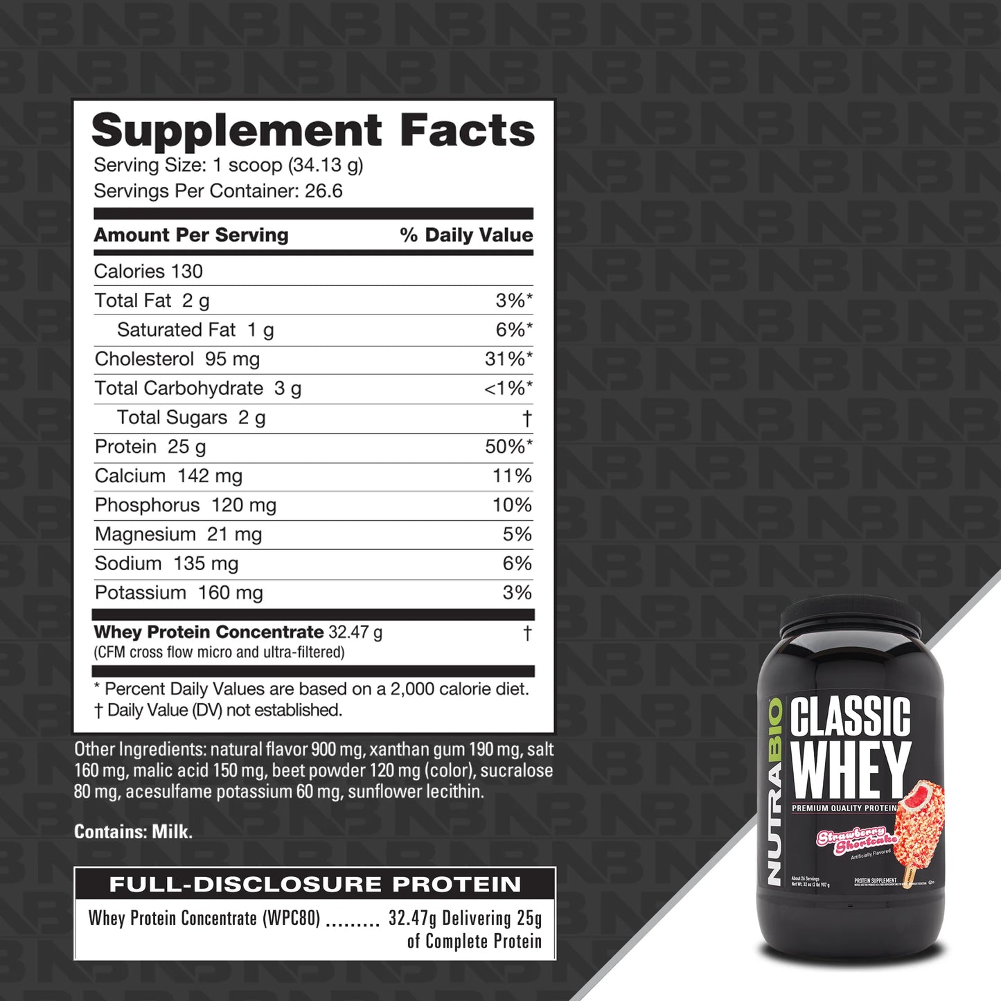 Nutrabio Classic Whey 2lb