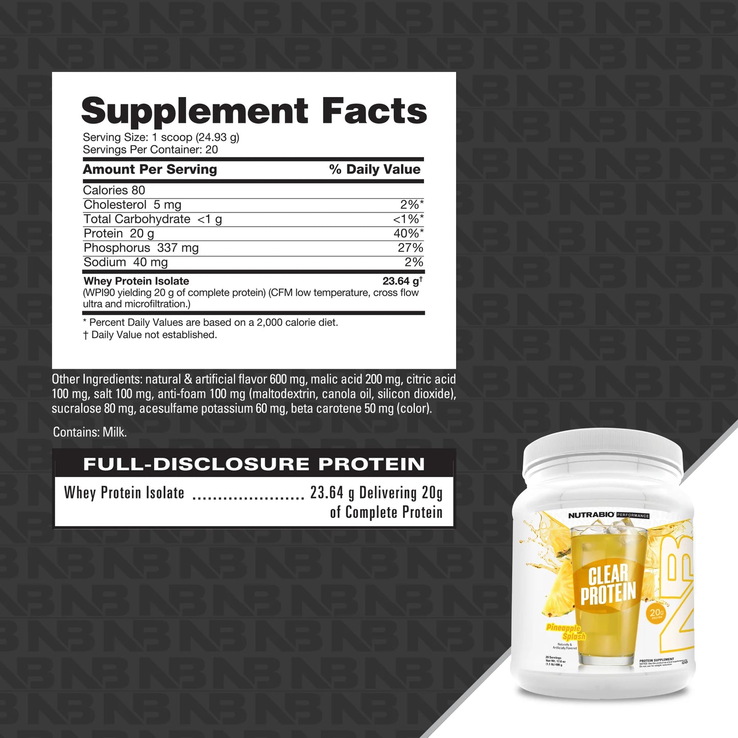 Nutrabio Clear Isolate 2lb
