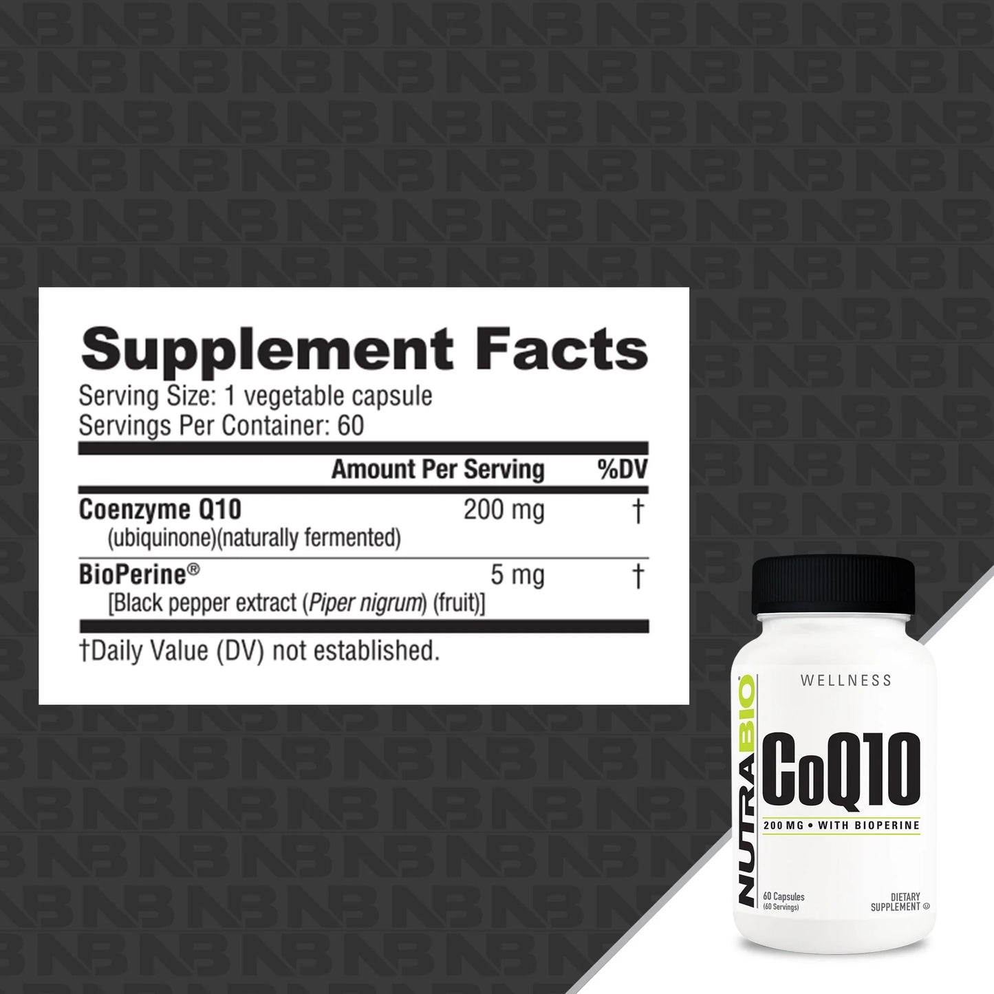 Nutrabio CoQ10 200mg