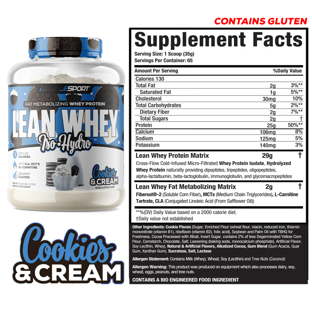 MuscleSport Lean Whey 5lb