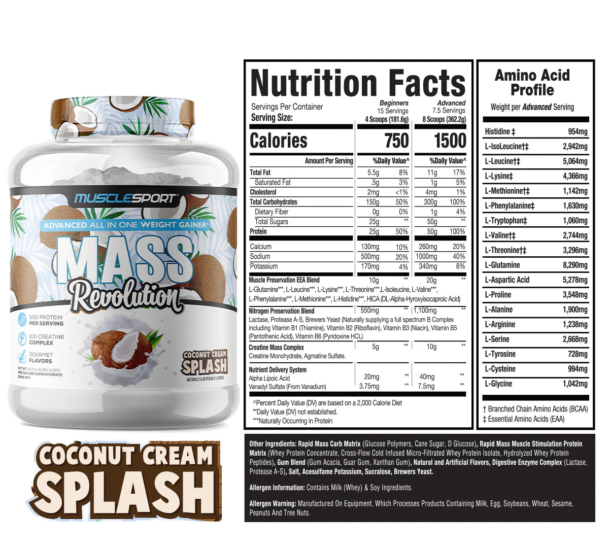 MuscleSport Mass Revolution 6lb