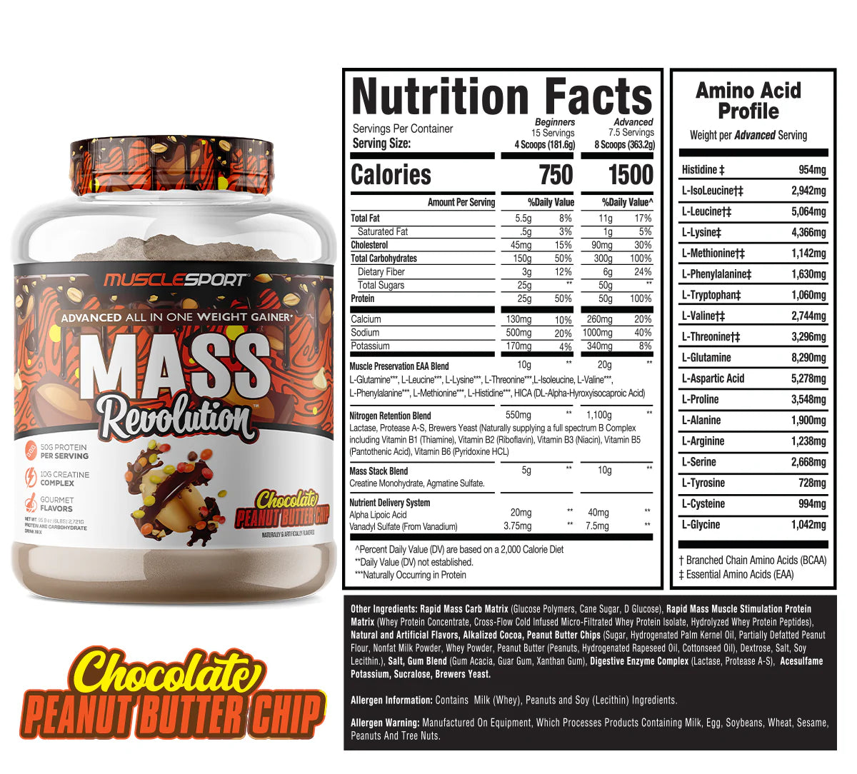 MuscleSport Mass Revolution 6lb