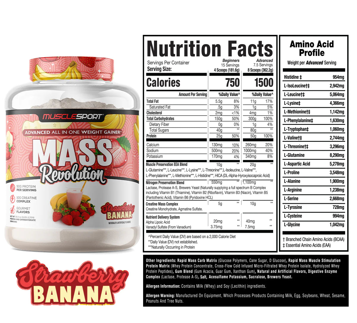 MuscleSport Mass Revolution 6lb