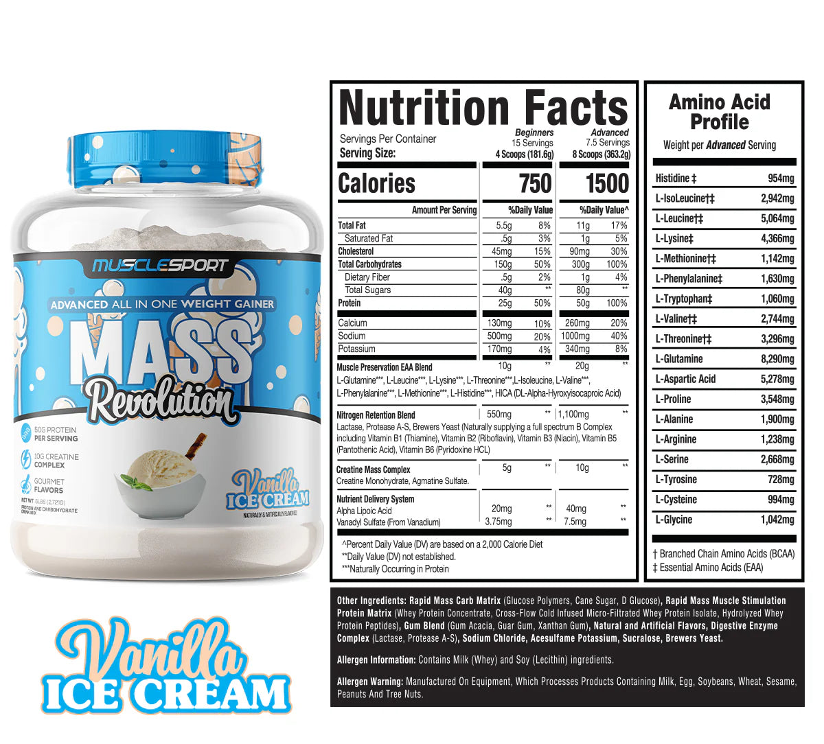 MuscleSport Mass Revolution 6lb