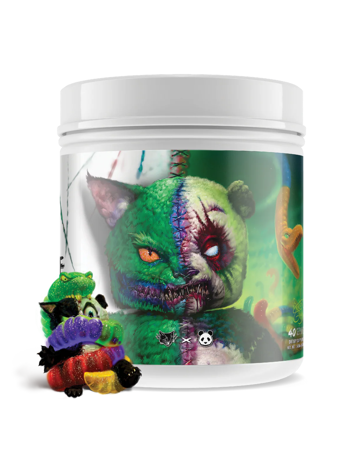 PANDA vs Black Magic - Savage Pre Workout (Sour Gummy Candy)