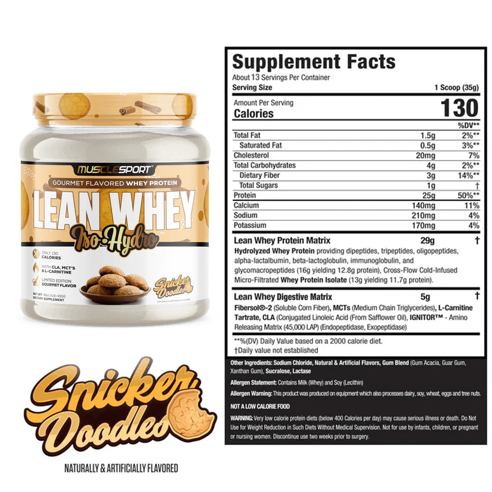 MuscleSport Lean Whey 1lb