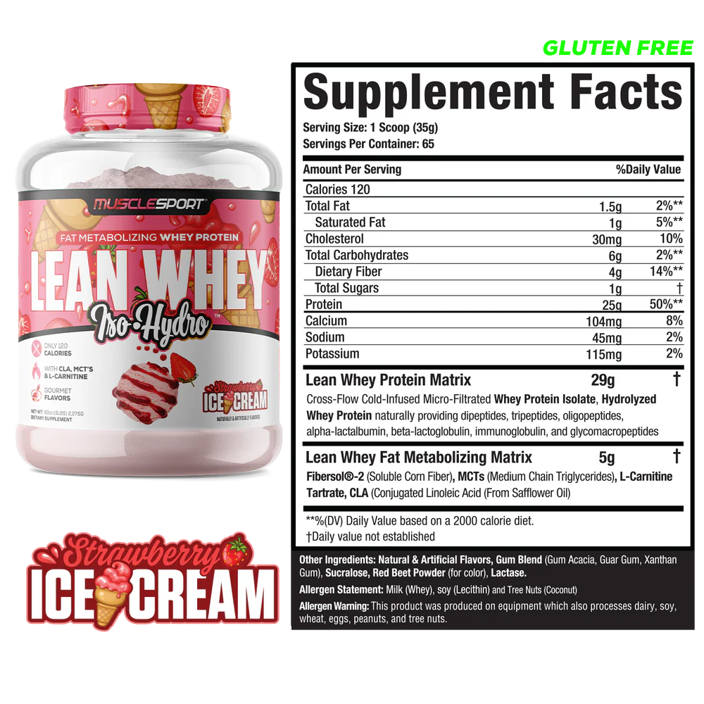 MuscleSport Lean Whey 5lb