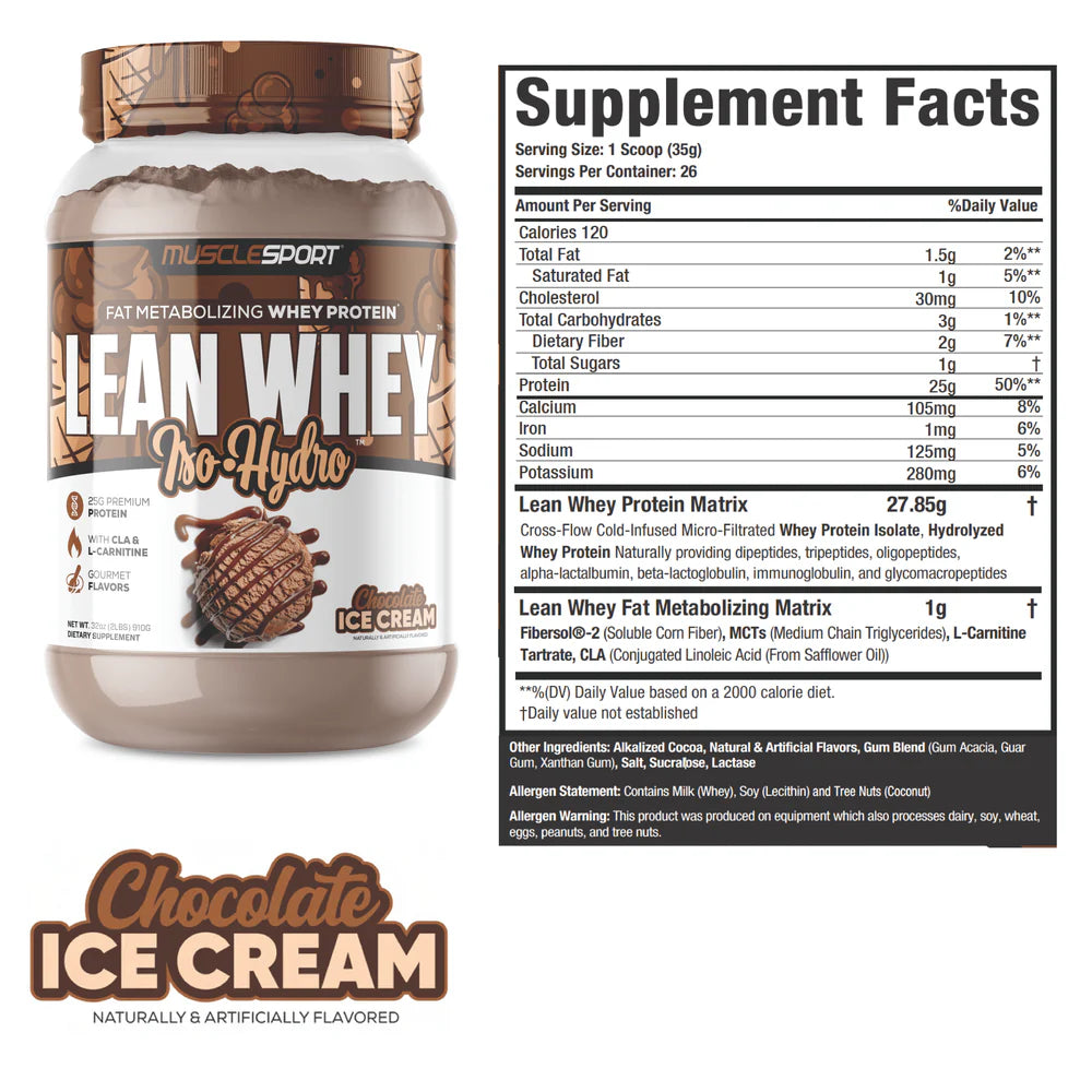 MuscleSport Lean Whey 2lb