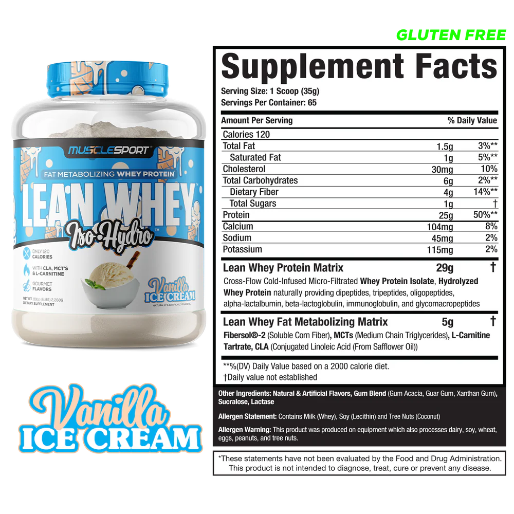 MuscleSport Lean Whey 5lb