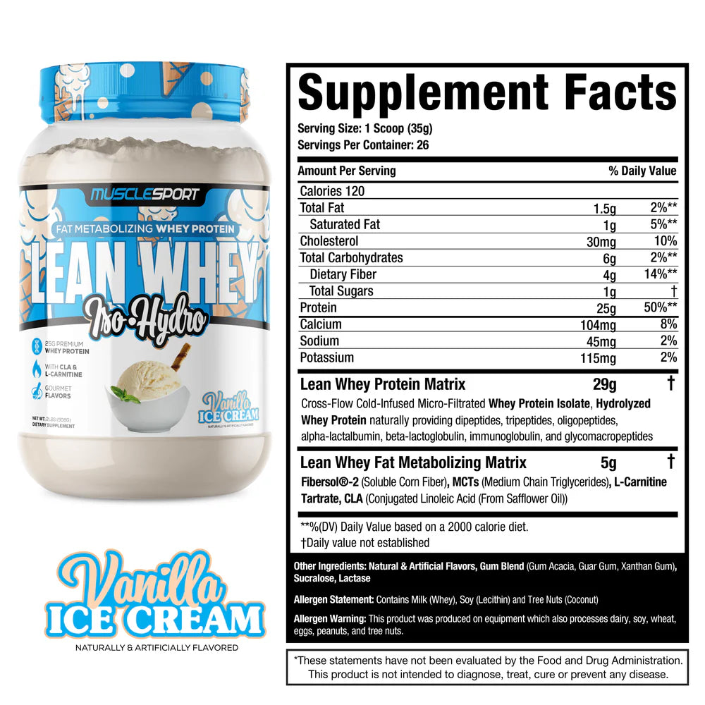MuscleSport Lean Whey 2lb