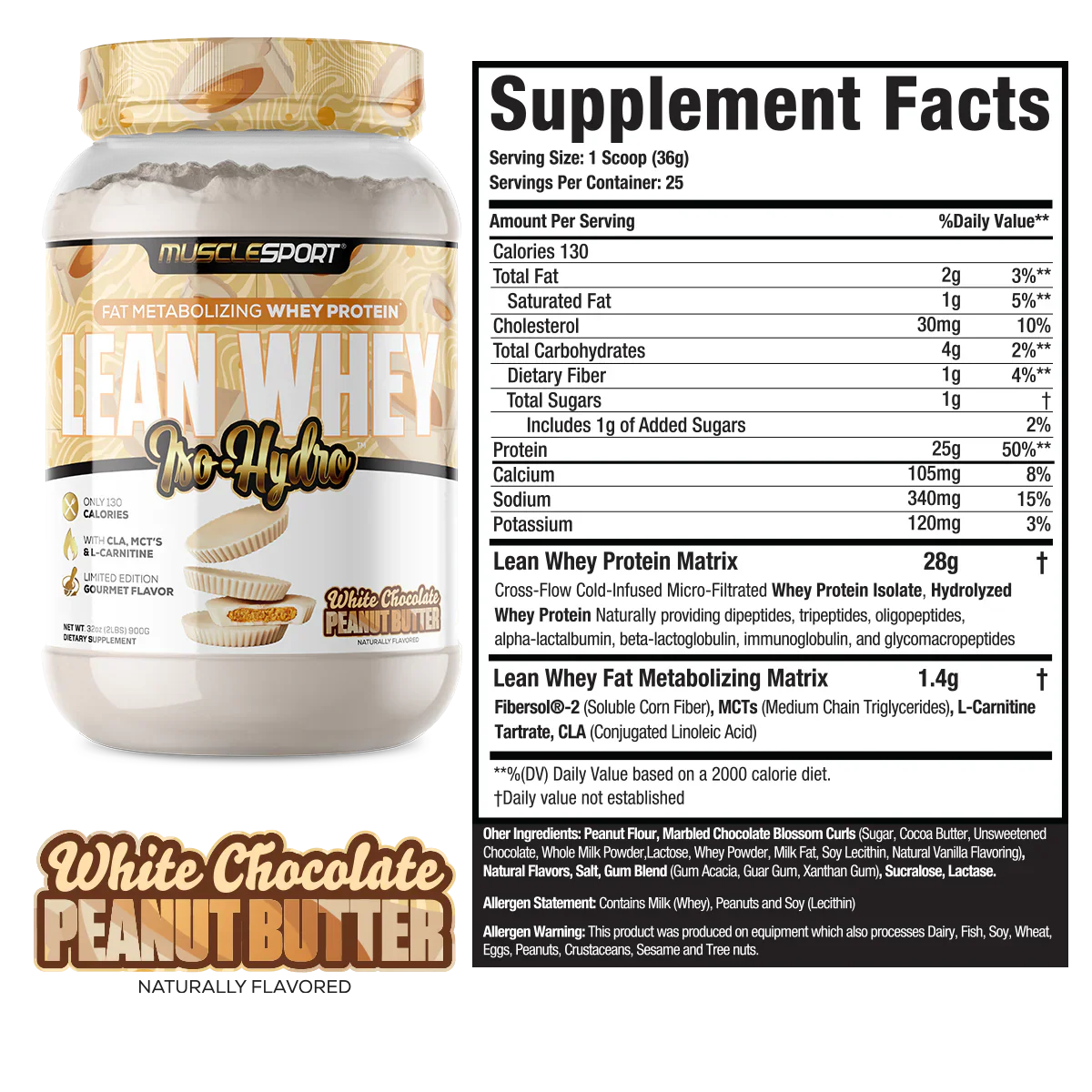 MuscleSport Lean Whey 2lb