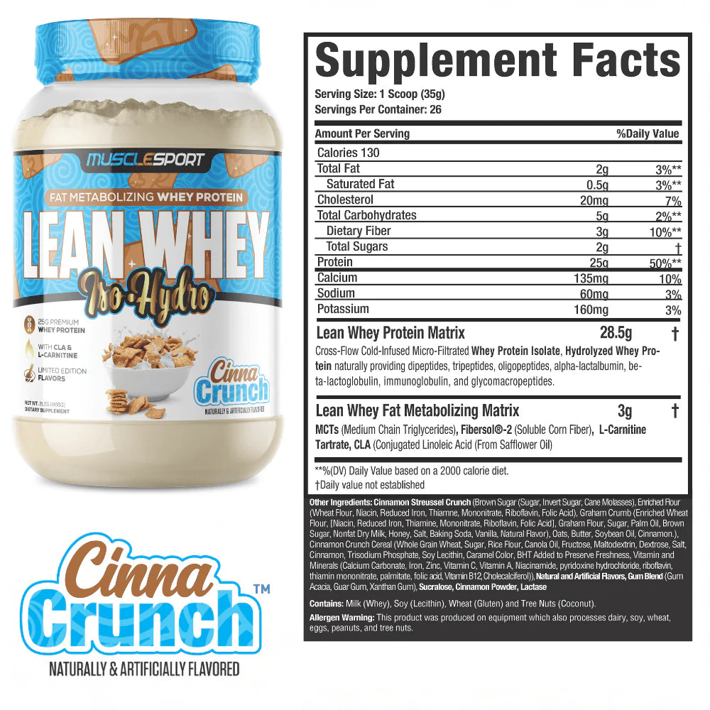 MuscleSport Lean Whey 2lb