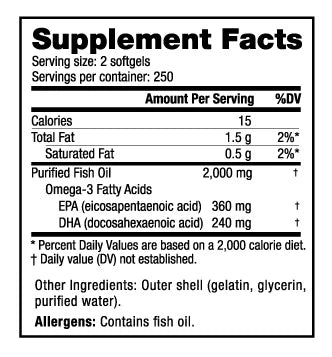 Nutrabio Omega-3 500ct